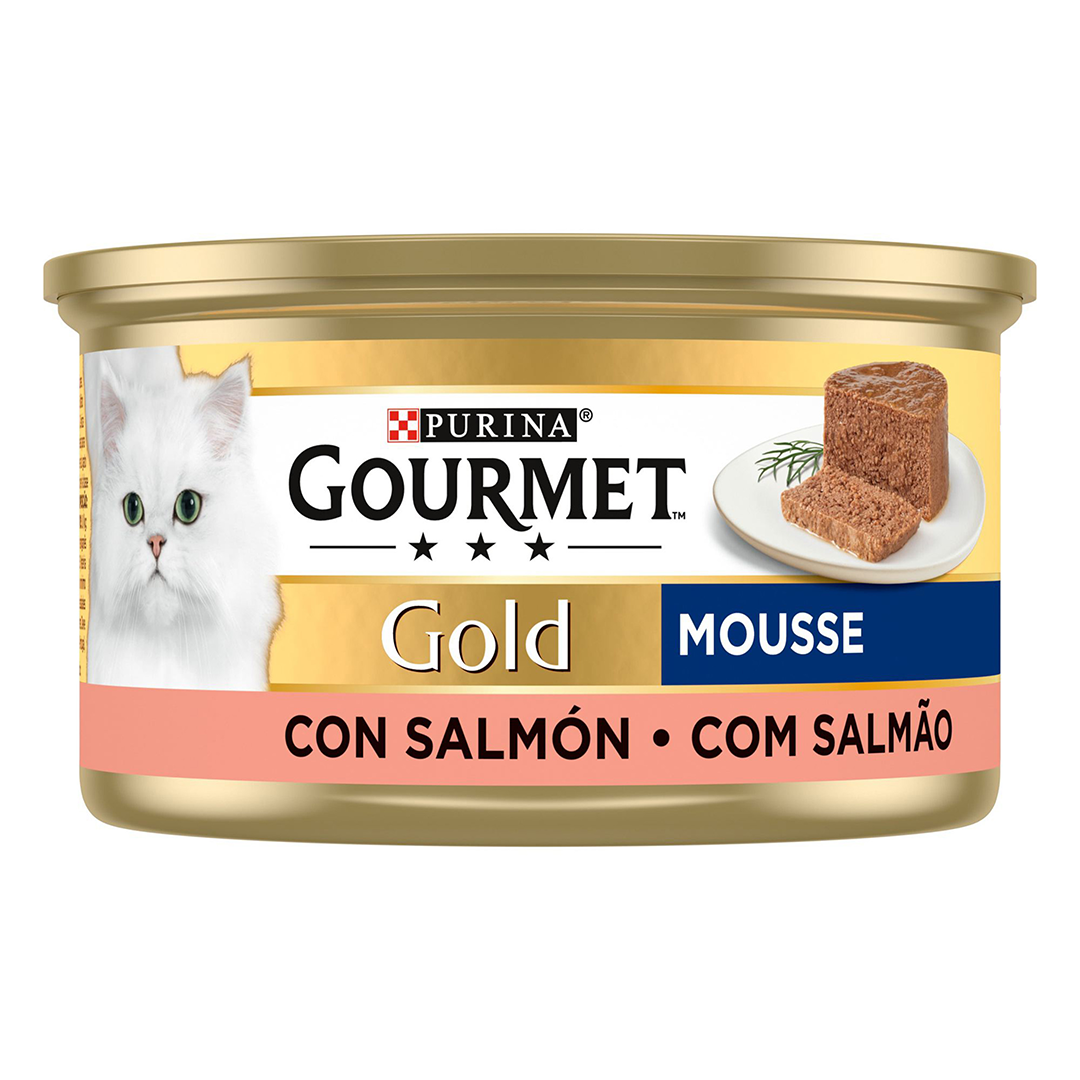 Comida Húmida para Gato Gold Mousse com Salmão