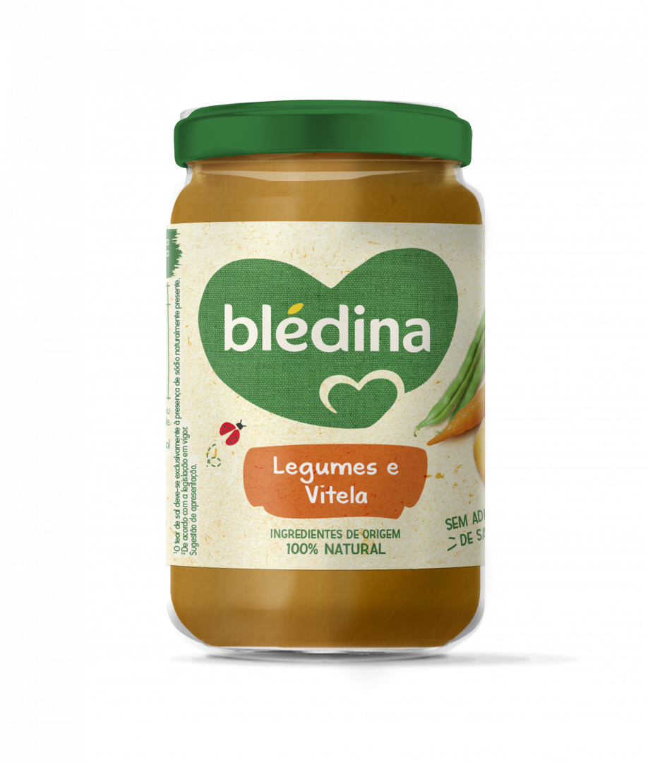 Refeição Infantil Legumes e Vitela