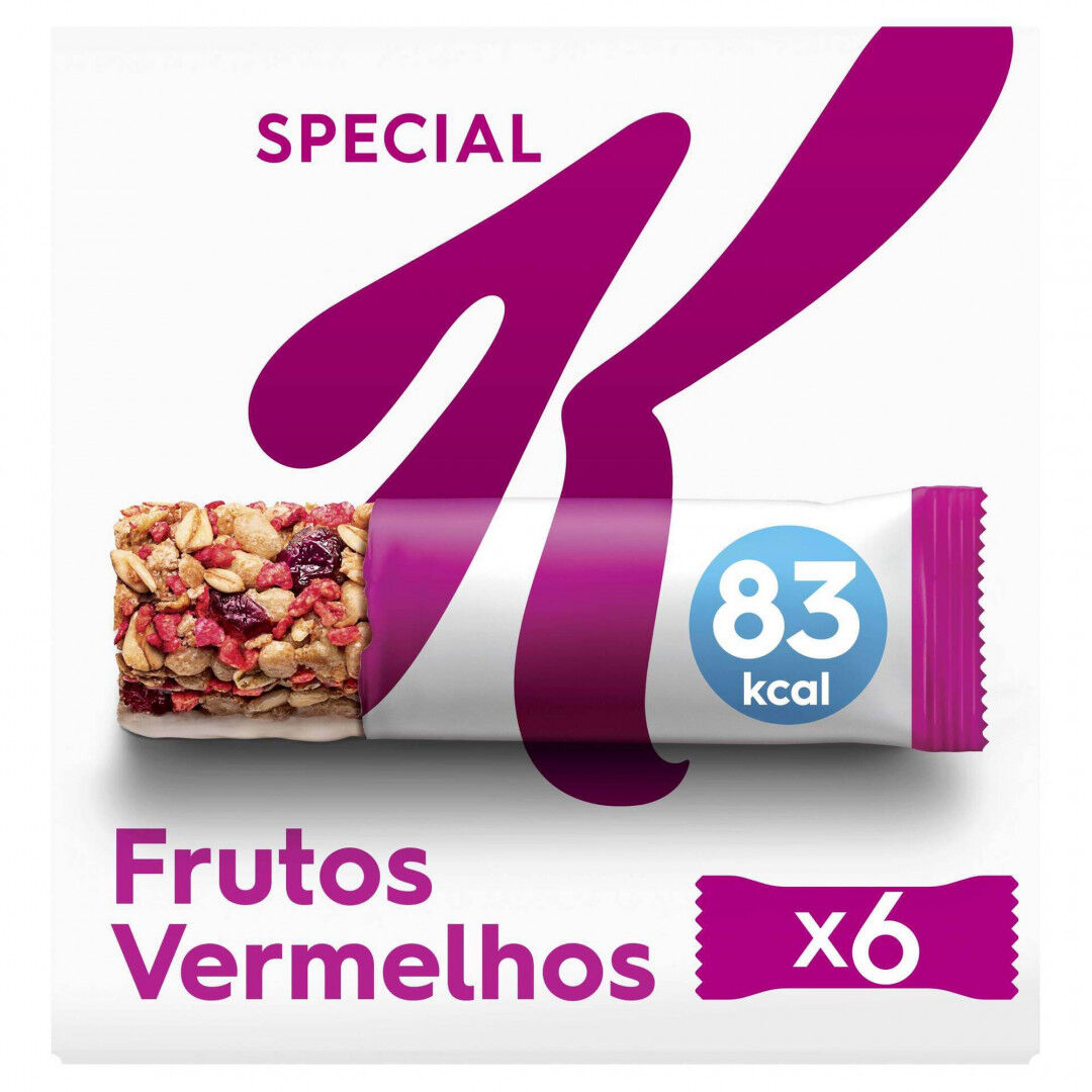 Barras de Cereais de Frutos Vermelhos Special K