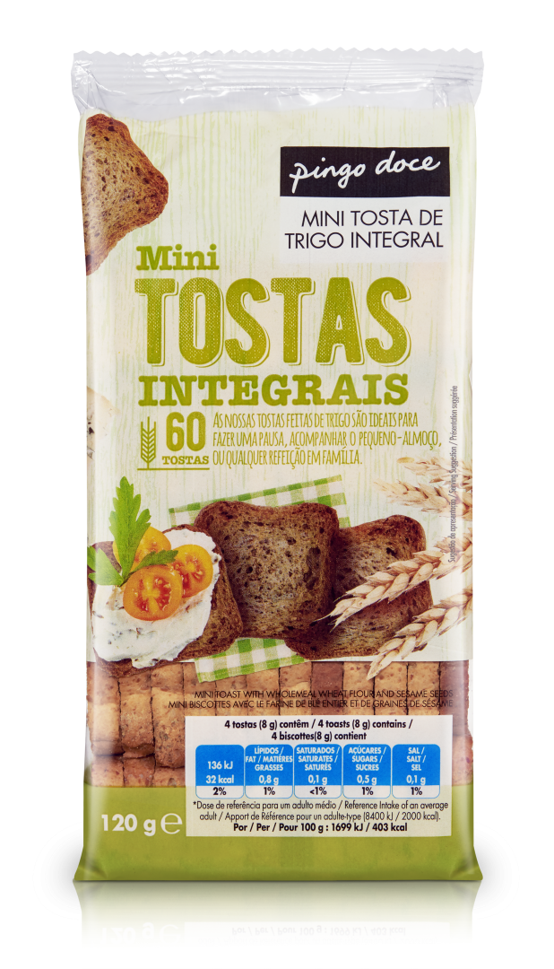 Mini Tostas de Trigo Integral