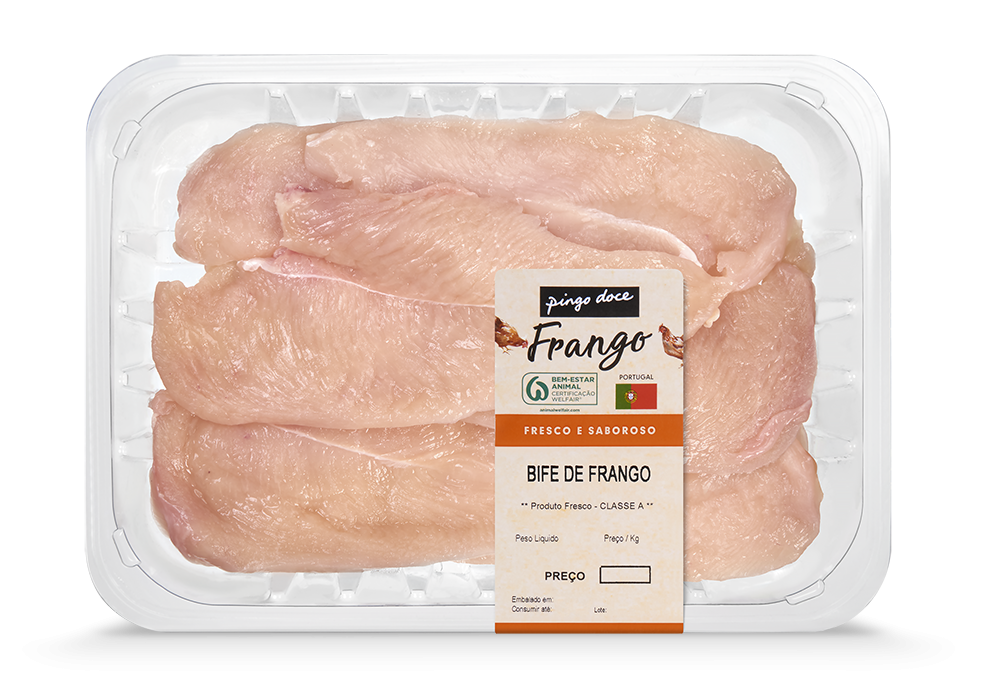 Bifes de Frango Embalados Pingo Doce