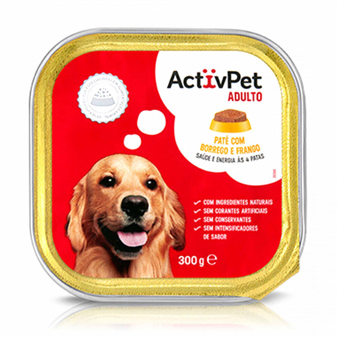 Comida Húmida para Cão Adulto Patê com Borrego e Frango