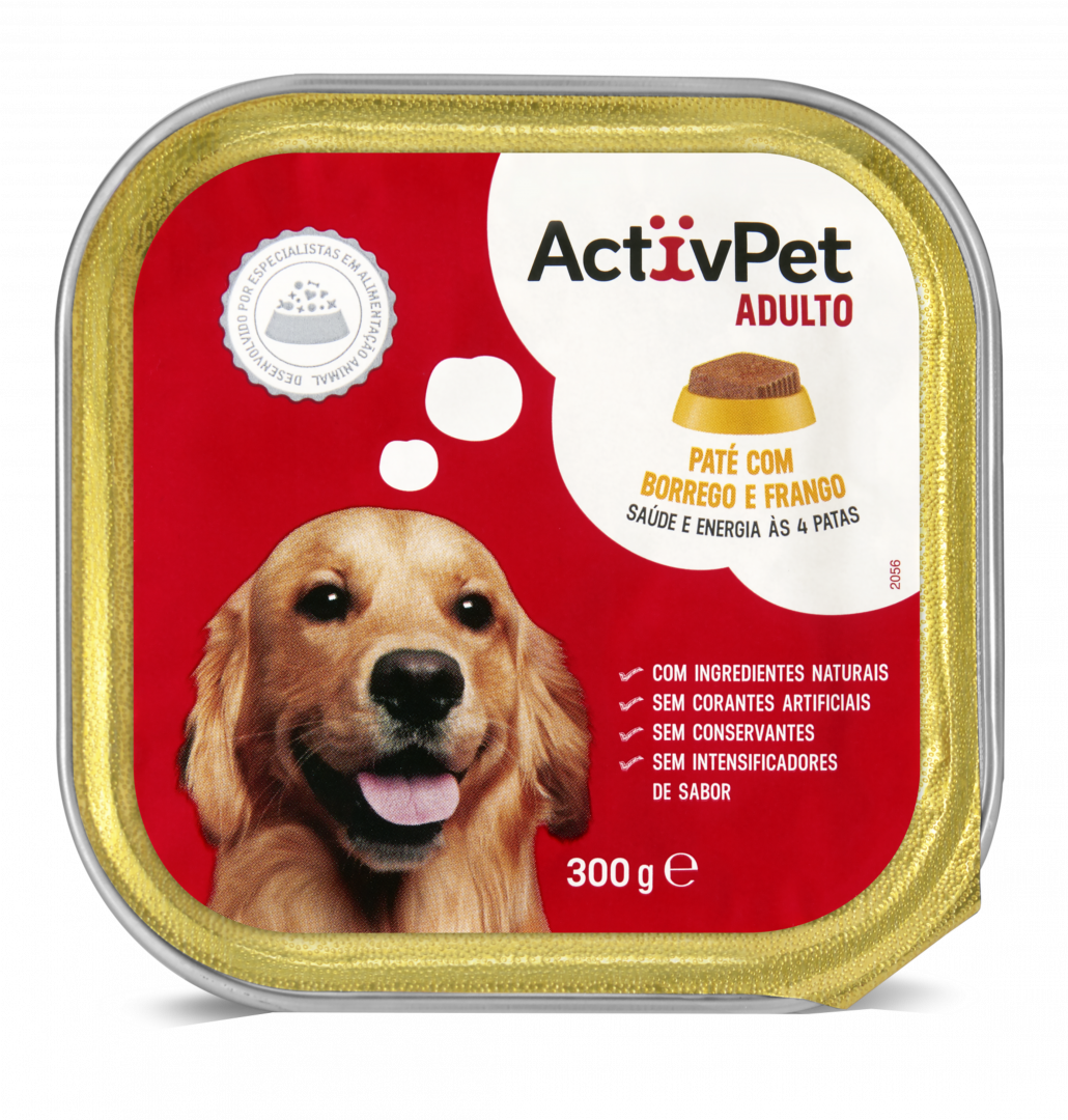 Comida Húmida para Cão Adulto Patê com Borrego e Frango