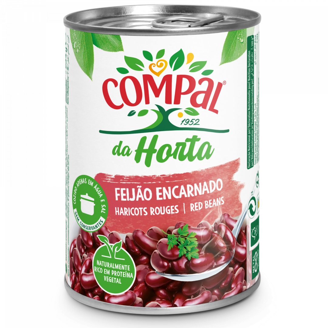 Feijão Encarnado Cozido Em Lata Compal 234 g
