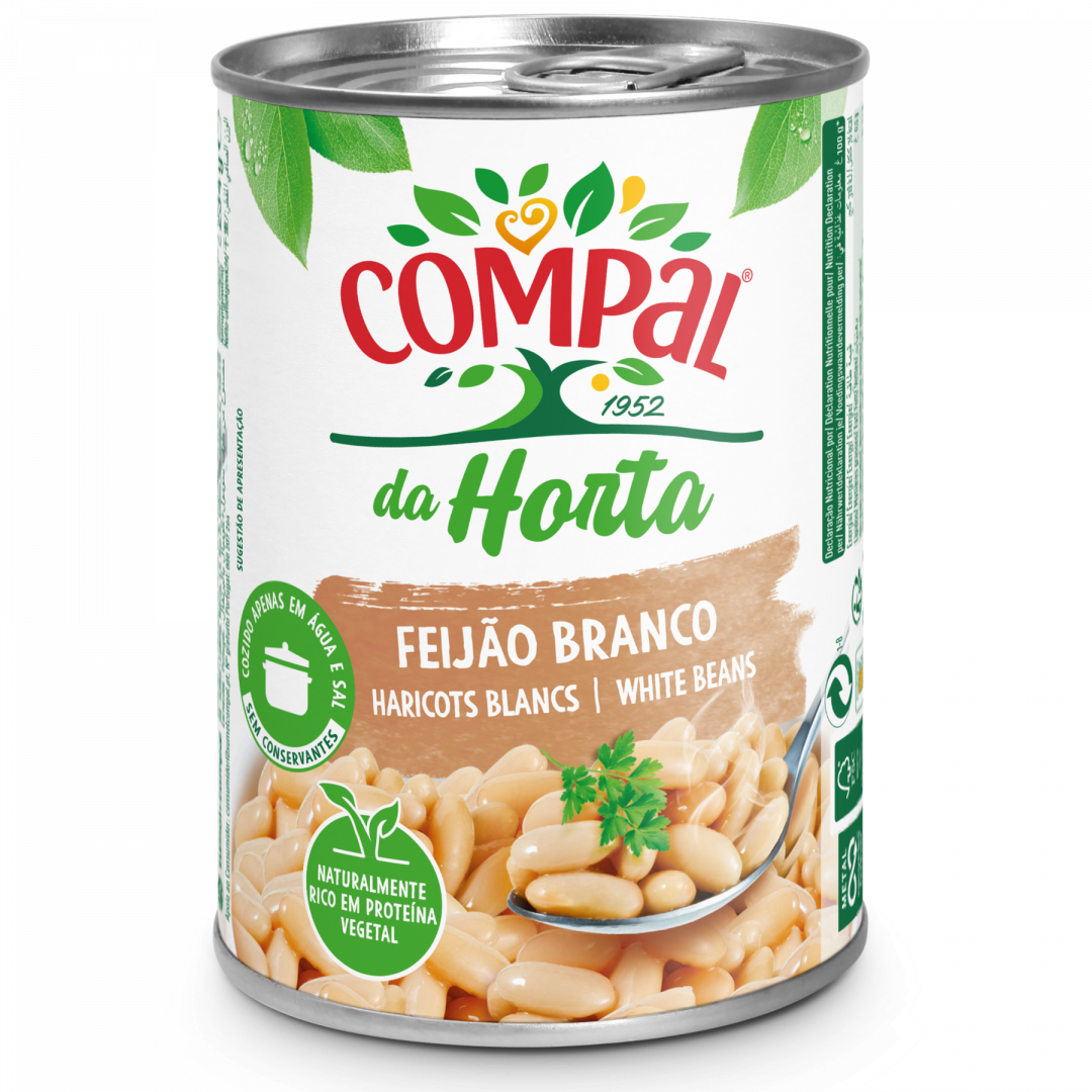 Feijão Branco Cozido Em Lata Compal 234 g