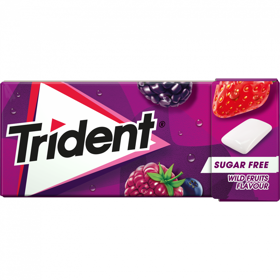 Pastilhas Elásticas Frutos Silvestres Trident 14 g