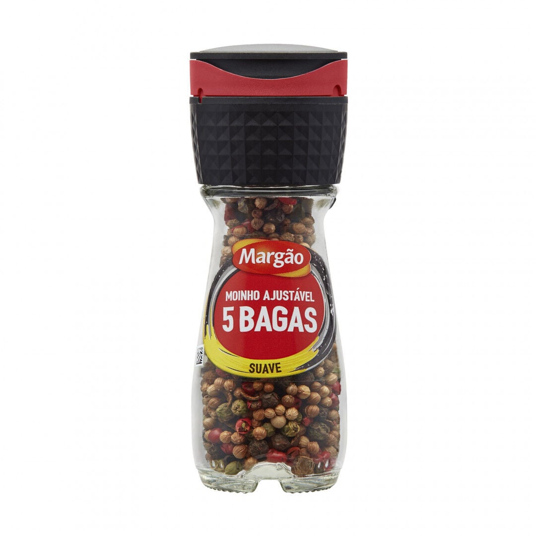 Pimenta 5 Bagas Com Moinho Margão 24 g