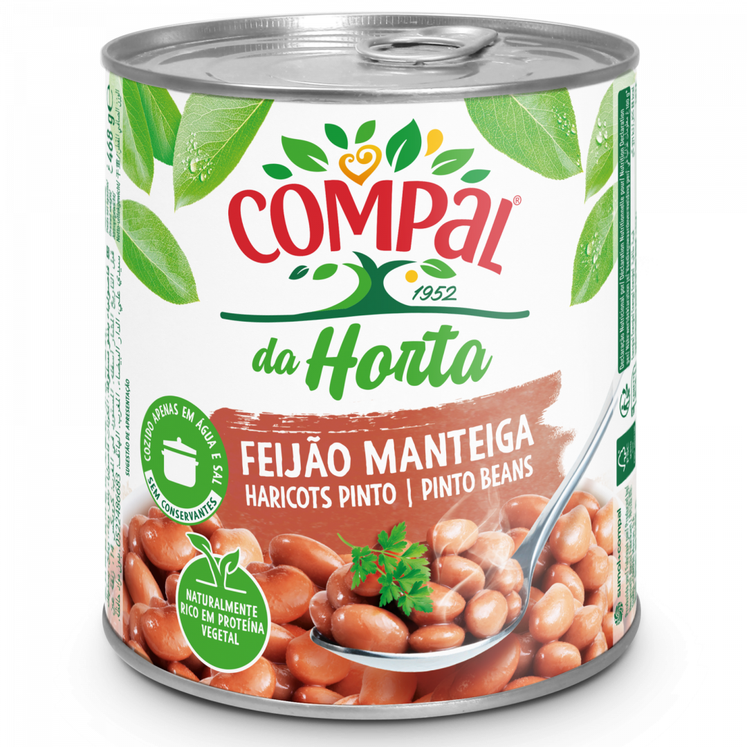Feijão Manteiga Cozido Em Lata Compal 468 g