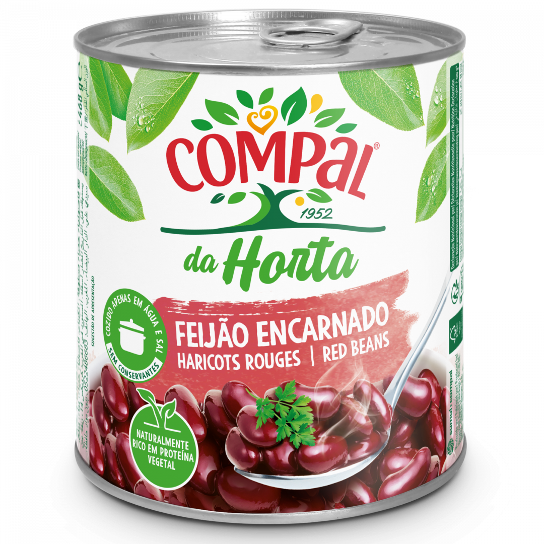 Feijão Encarnado Cozido Em Lata Compal 468 g
