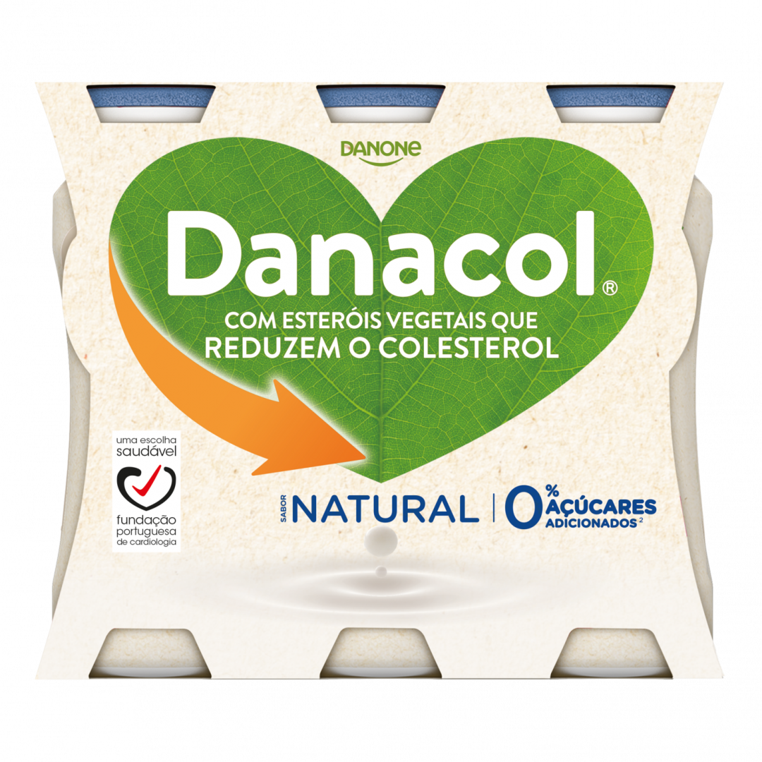 Iogurte Líquido Reduz Colesterol Natural Pack 6 Danacol Danone 600 g