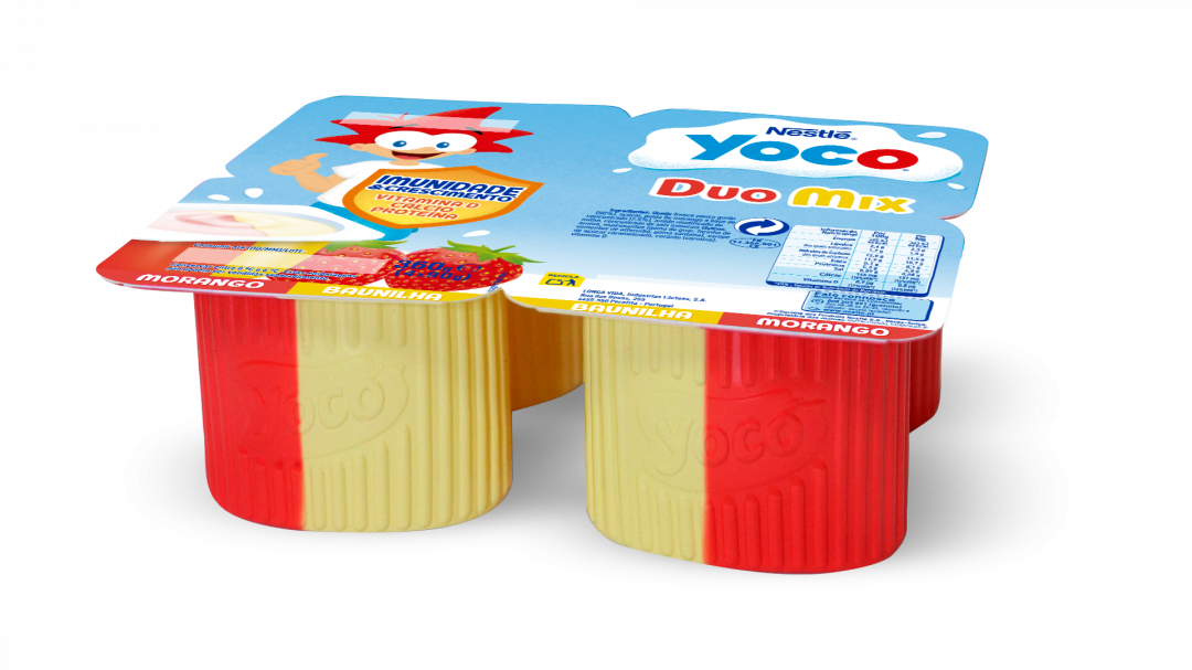 Iogurte Queijinho De Morango E Baunilha Pack 4 Yoco Suissinho 360 g