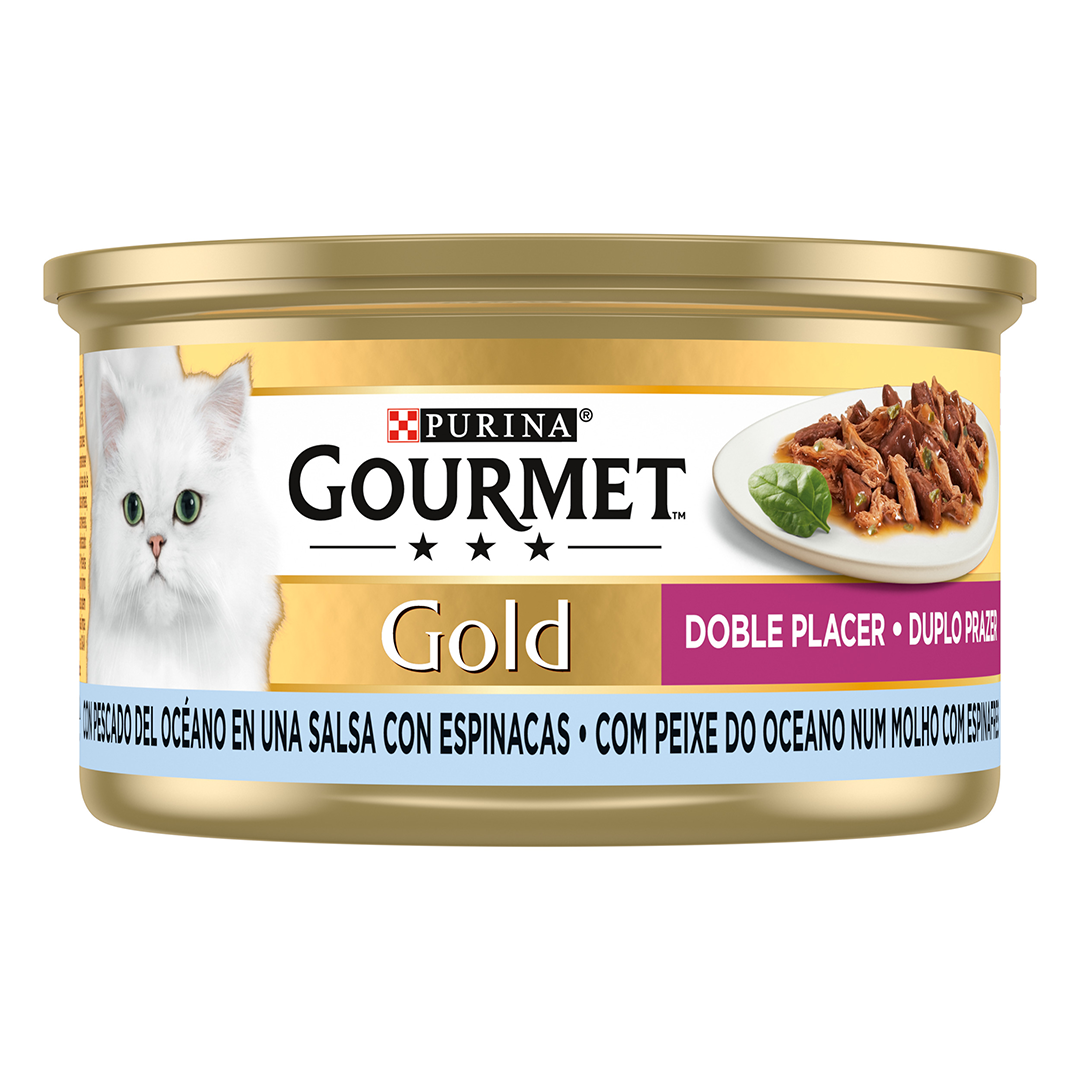 Comida Húmida para Gato Gold Duplo Prazer com Peixe