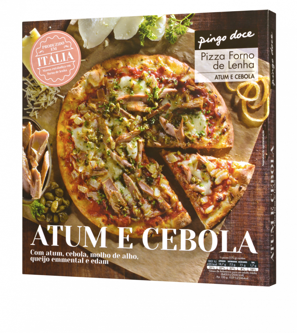 Pizza de Atum e Cebola Forno de Lenha