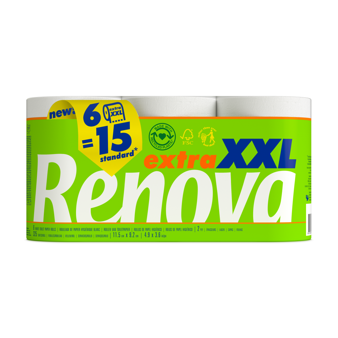 Papel Higiénico Extra Xxl 2 Folhas 6 Rolos Renova 6 un