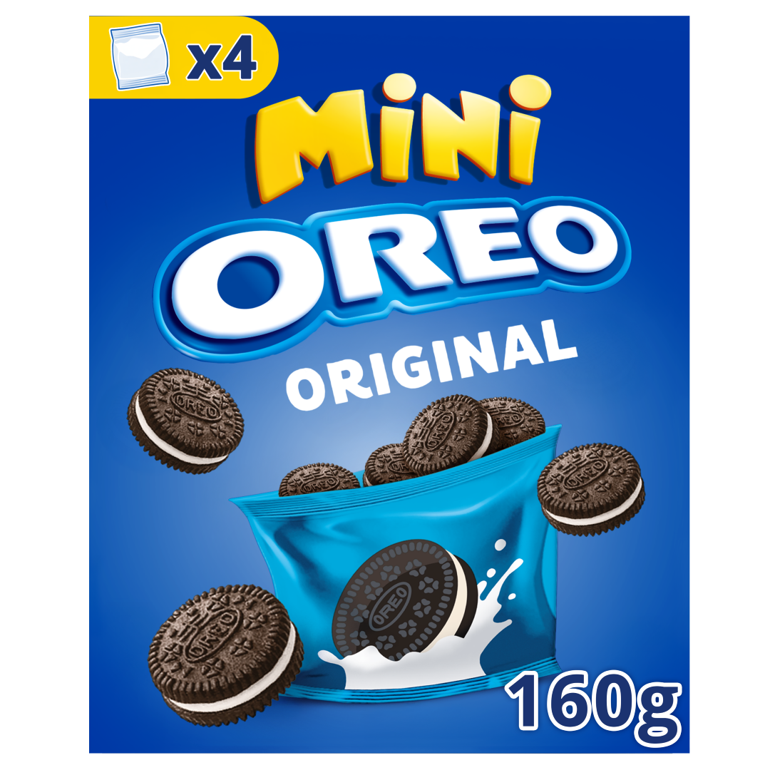 Bolachas Mini Oreo Com Recheio Original Pack 4 160 g