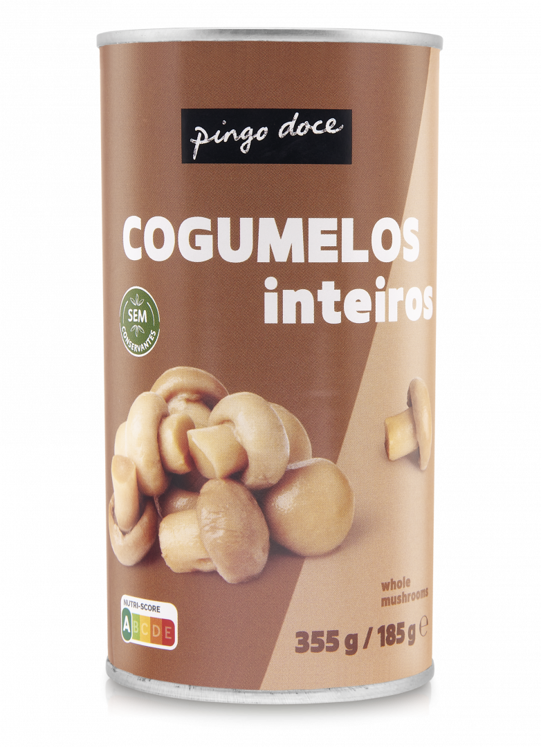 Cogumelos Inteiros em Lata