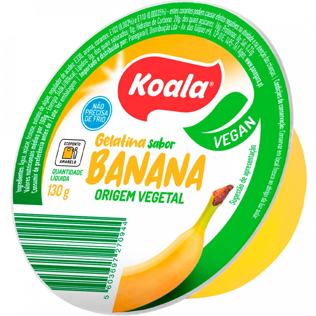 Gelatina Pronta de Banana