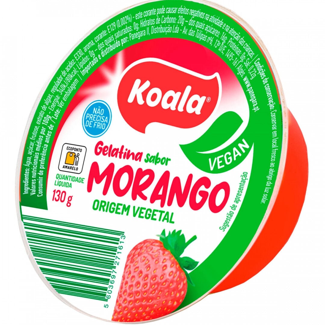 Gelatina Pronta de Morango
