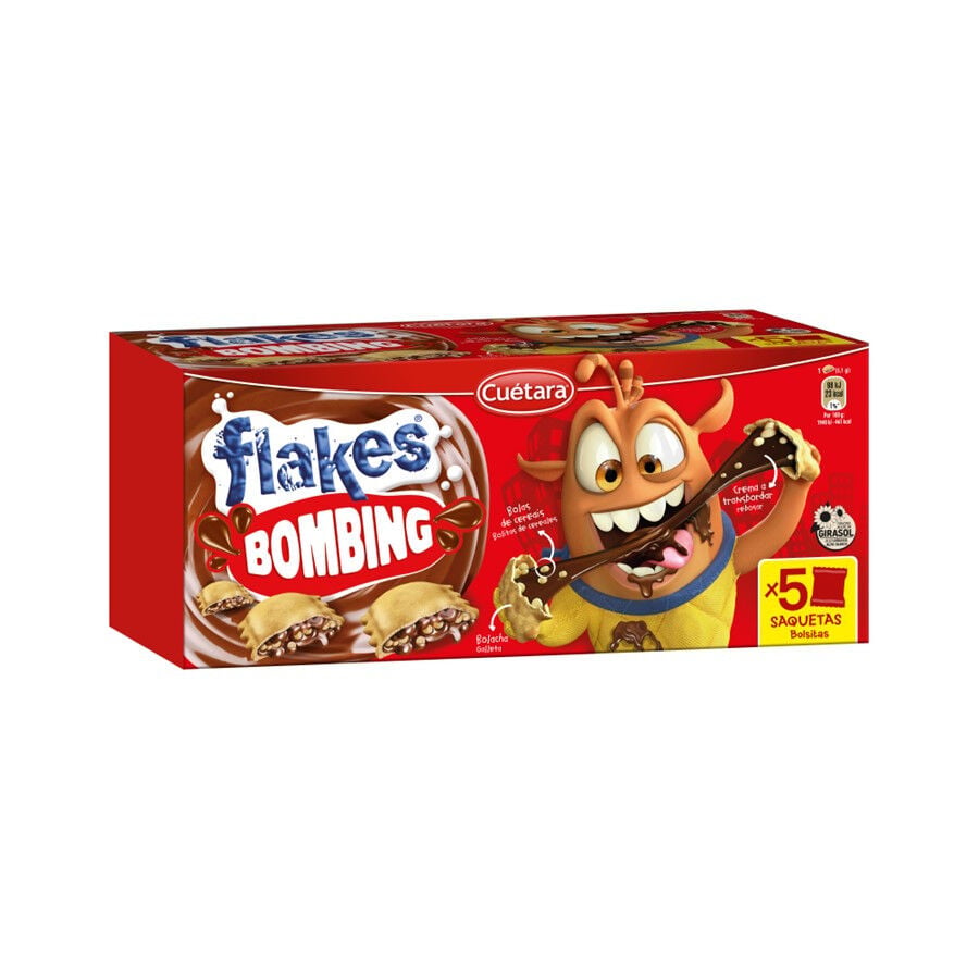 Bolachas Cuétara Flakes Nocilla Pack 5