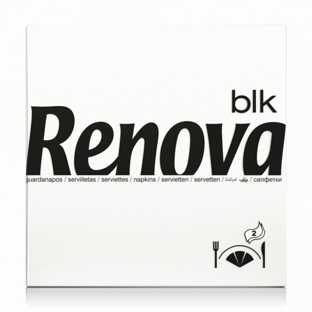 Guardanapos Folha Dupla Blk Renova 80 un