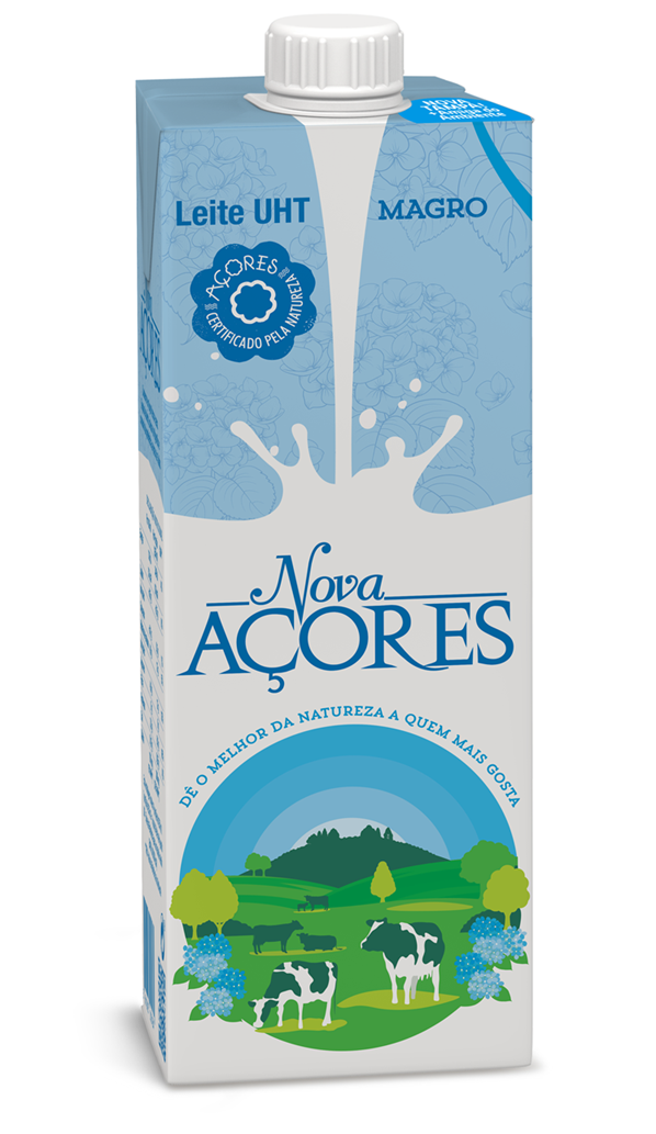Leite Uht Magro Nova Açores 1 L