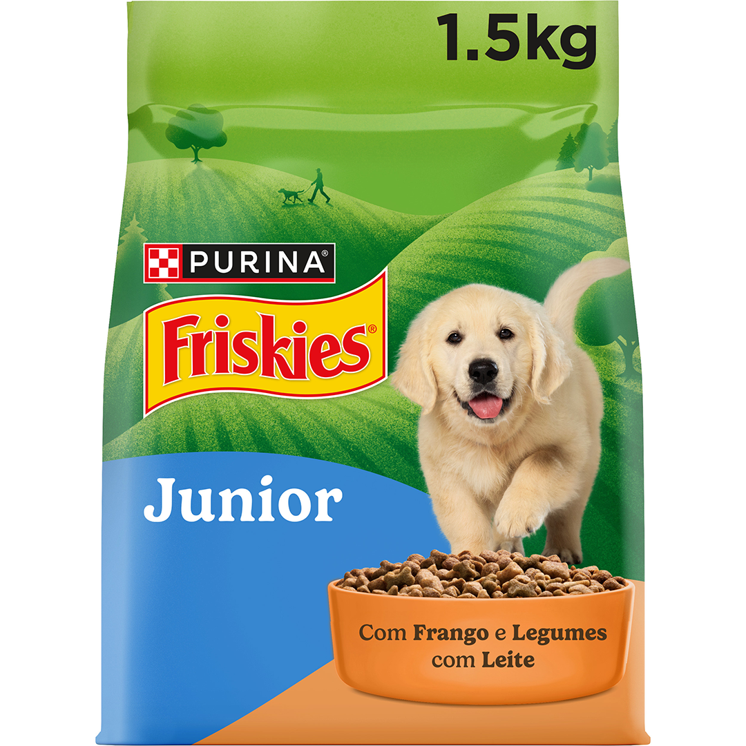 Comida Seca Para Cão Júnior Com Frango Purina Friskies 1,5 kg