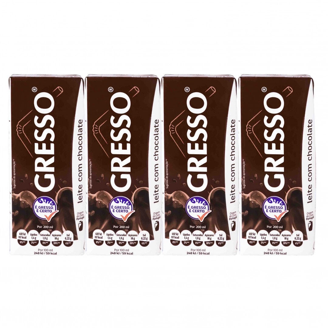 Leite Achocolatado Pack 4