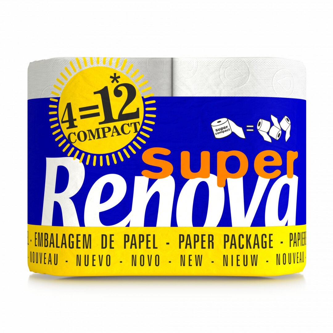 Papel Higiénico Super Compact 2 Folhas 4=12 Rolos