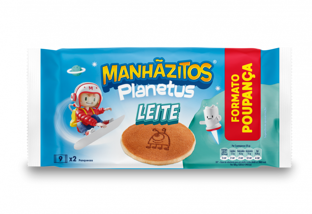 Bolo Manhãzitos Planetus Leite 315 g