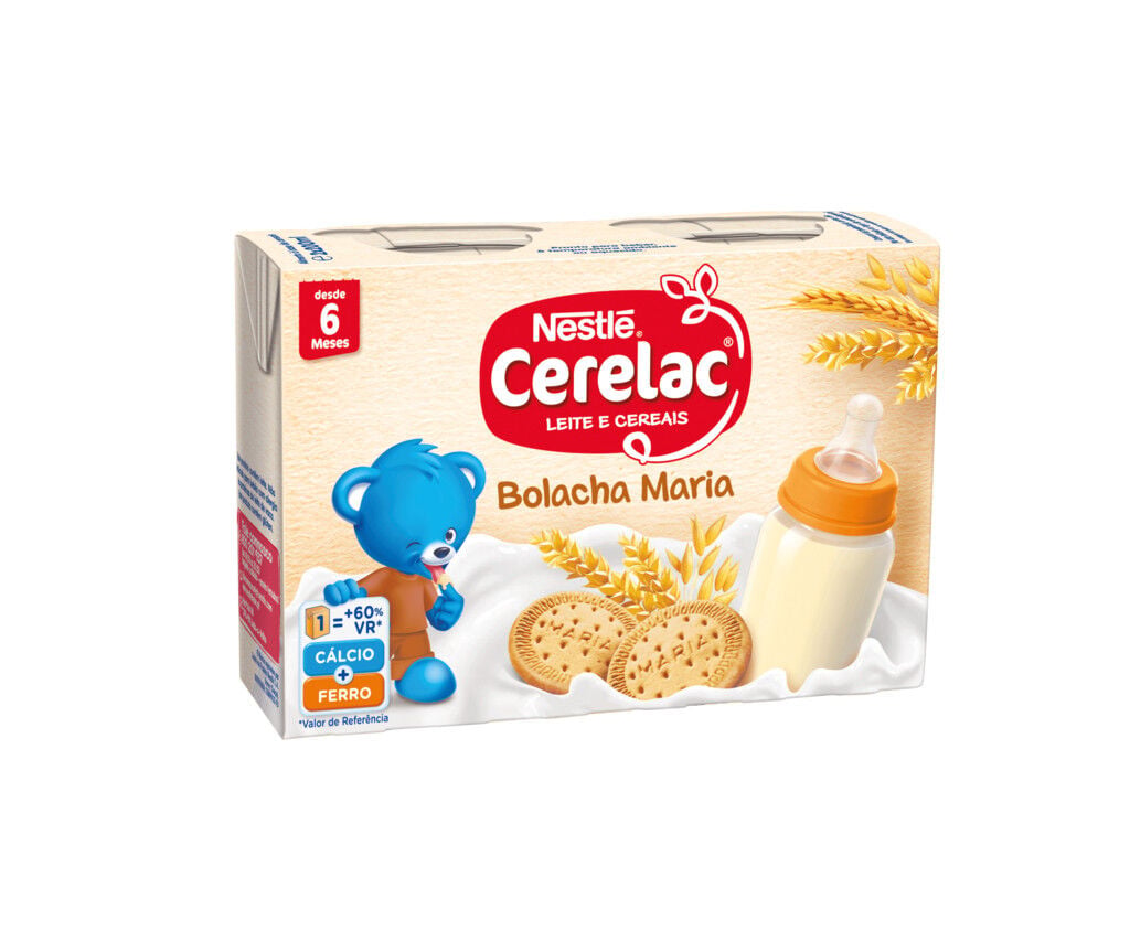 Leite e Cereais com Bolacha Maria Cerelac