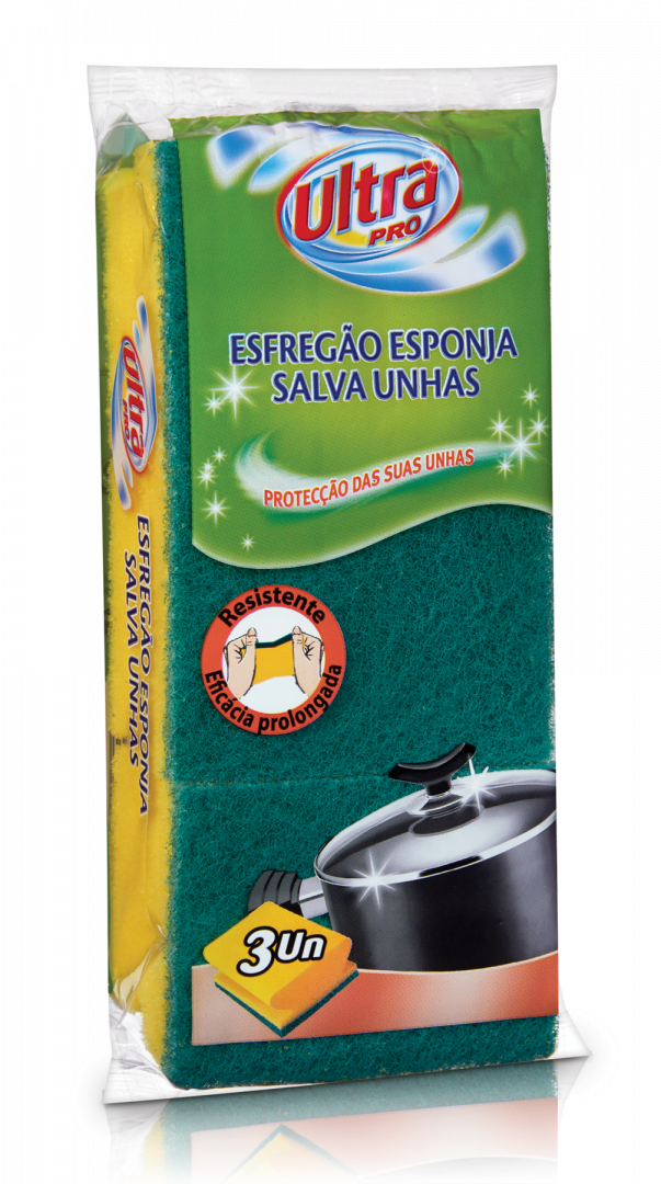 Esfregão Salva Unhas Fibra Verde