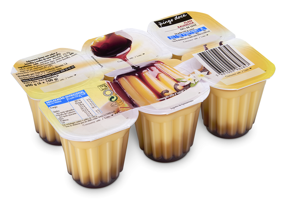 Pudim Flan de Baunilha com Molho de Caramelo