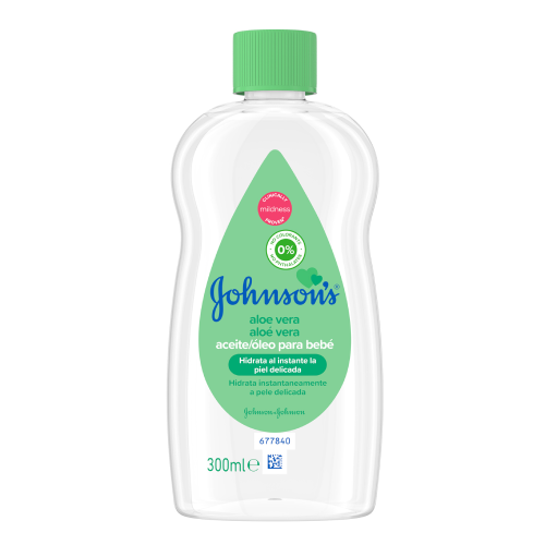 Óleo De Aloé Vera Para Bebé Johnson's Baby 300 ml