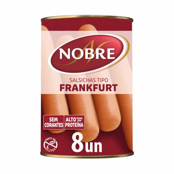Salsichas Frankfurt Lata Nobre 200 g