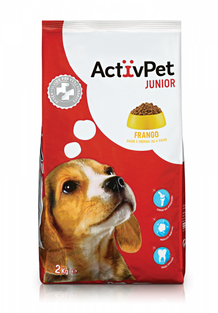 Comida Seca Para Cão Júnior Com Frango Activpet 2 kg
