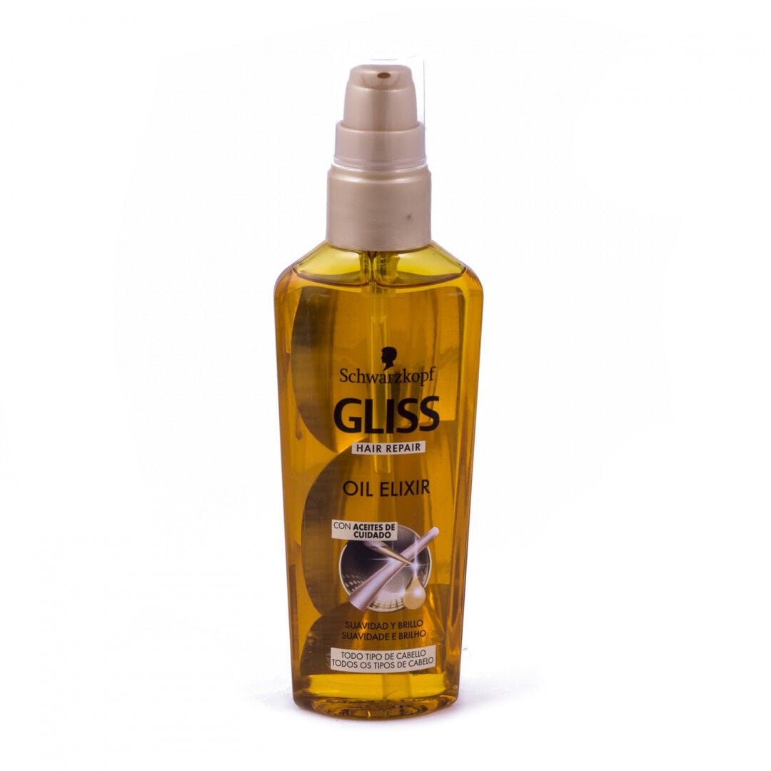 Óleo Para Cabelo Gliss Suavidade E Brilho Gliss Schwarzkopf 75 ml