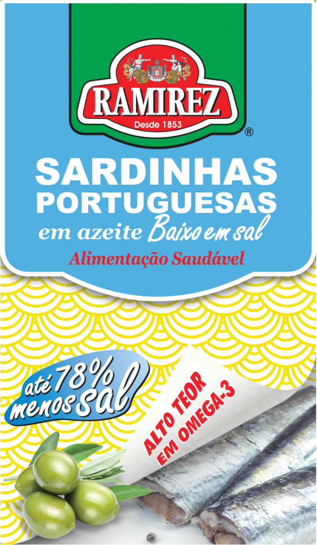 Sardinhas em Azeite Baixo Teor de Sal Ramirez