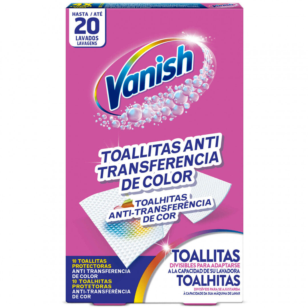 Toalhitas Antitransferência De Cor Vanish 10 un