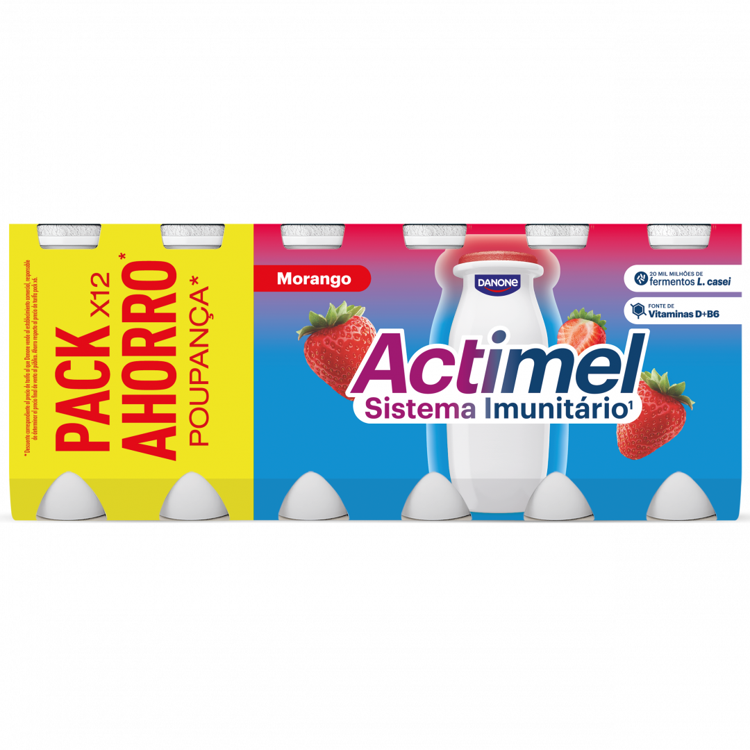 Iogurte Líquido Defesas Morango Pack 12
