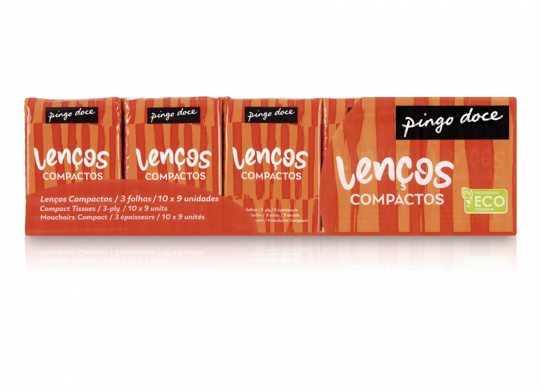 Lenços de Bolso 3 Folhas Compactos Pack 10