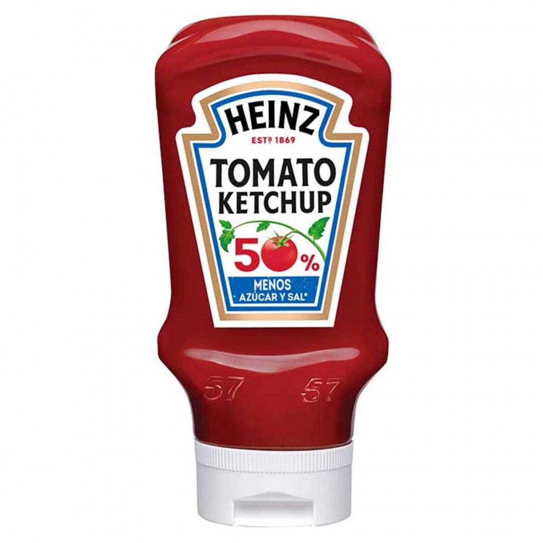 Ketchup Redução De Açúcar E Sal Top Down Heinz 555 g