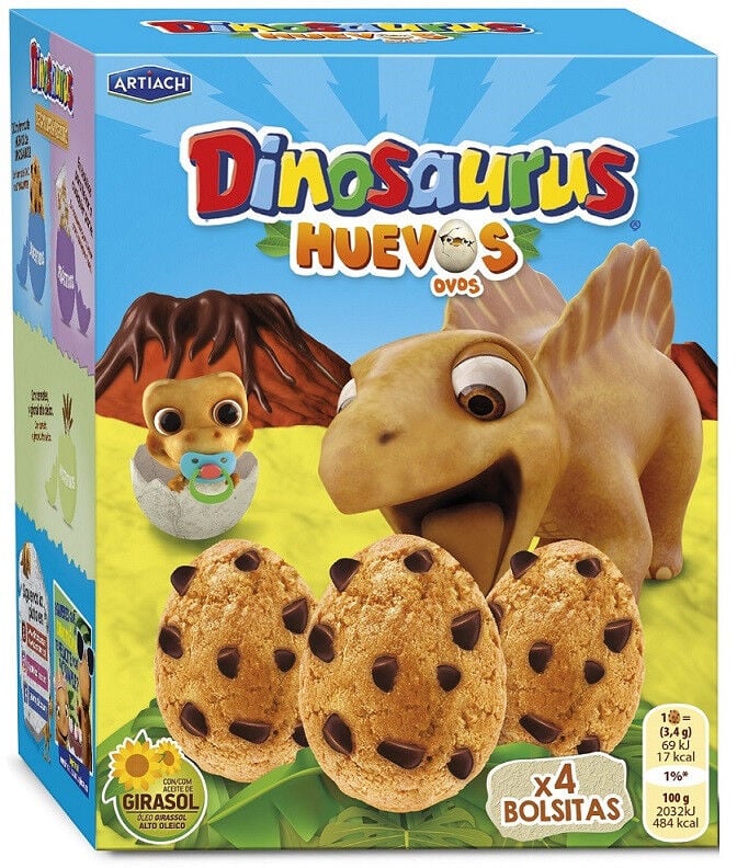 Bolachas Dinosaurus Ovos Pack 4