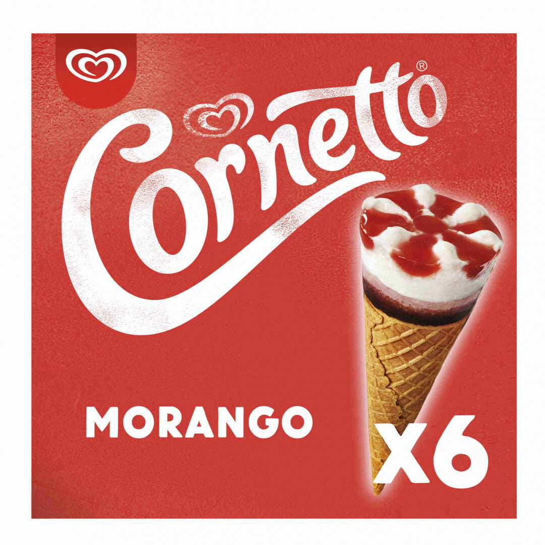 Gelado Cone de Morango