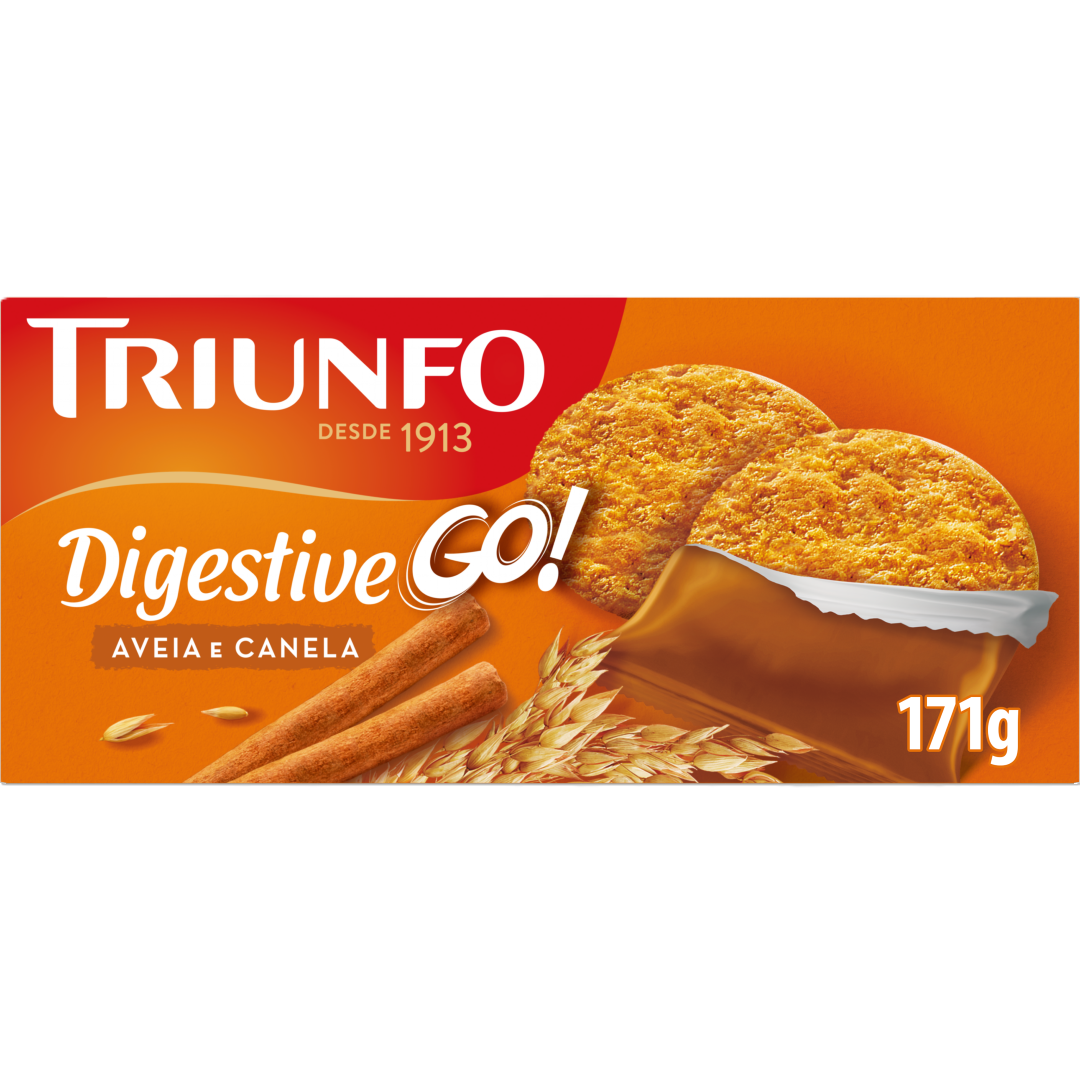 Bolachas Com Aveia E Canela Digestive Go Triunfo 171 g