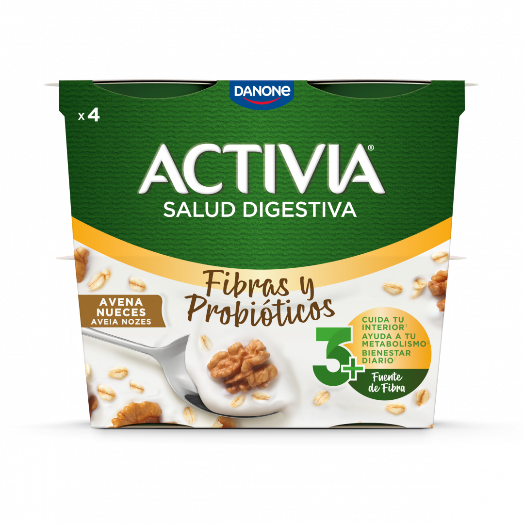 Iogurte Bífidus Aveia E Noz Pack 4 Activia Danone 480 g