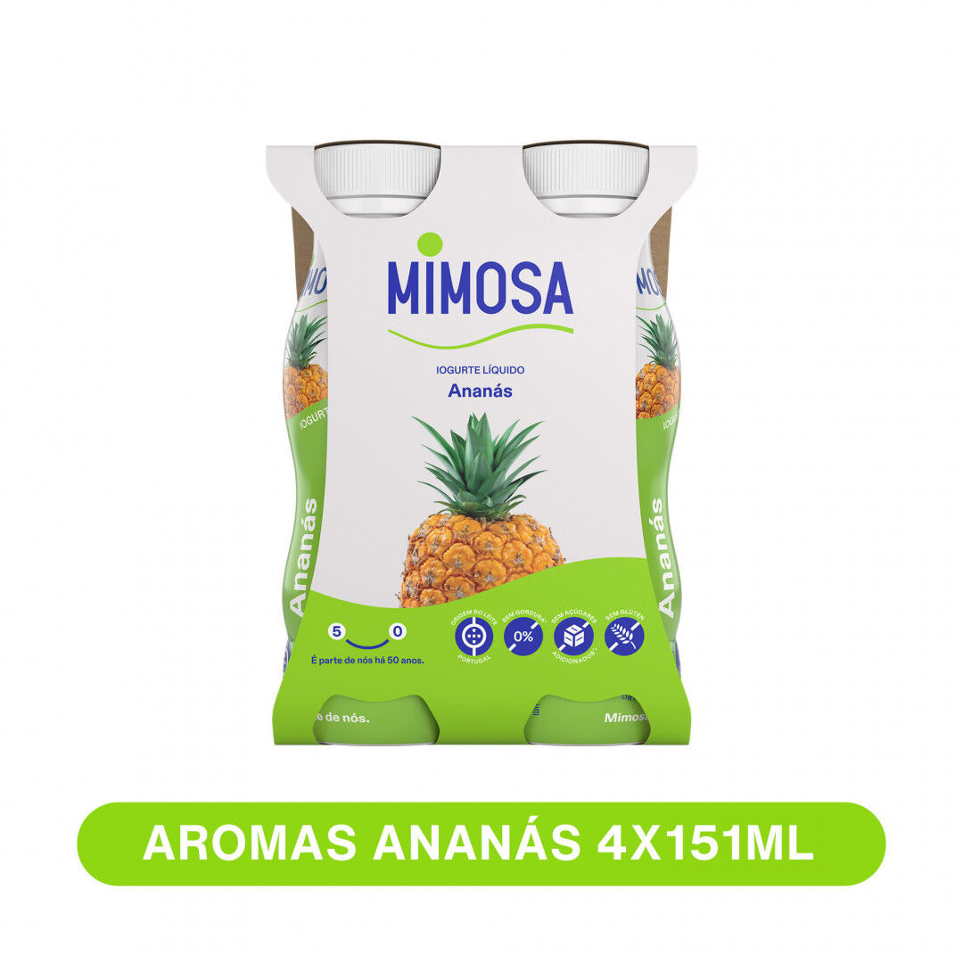 Iogurte Líquido Ananás Pack 4