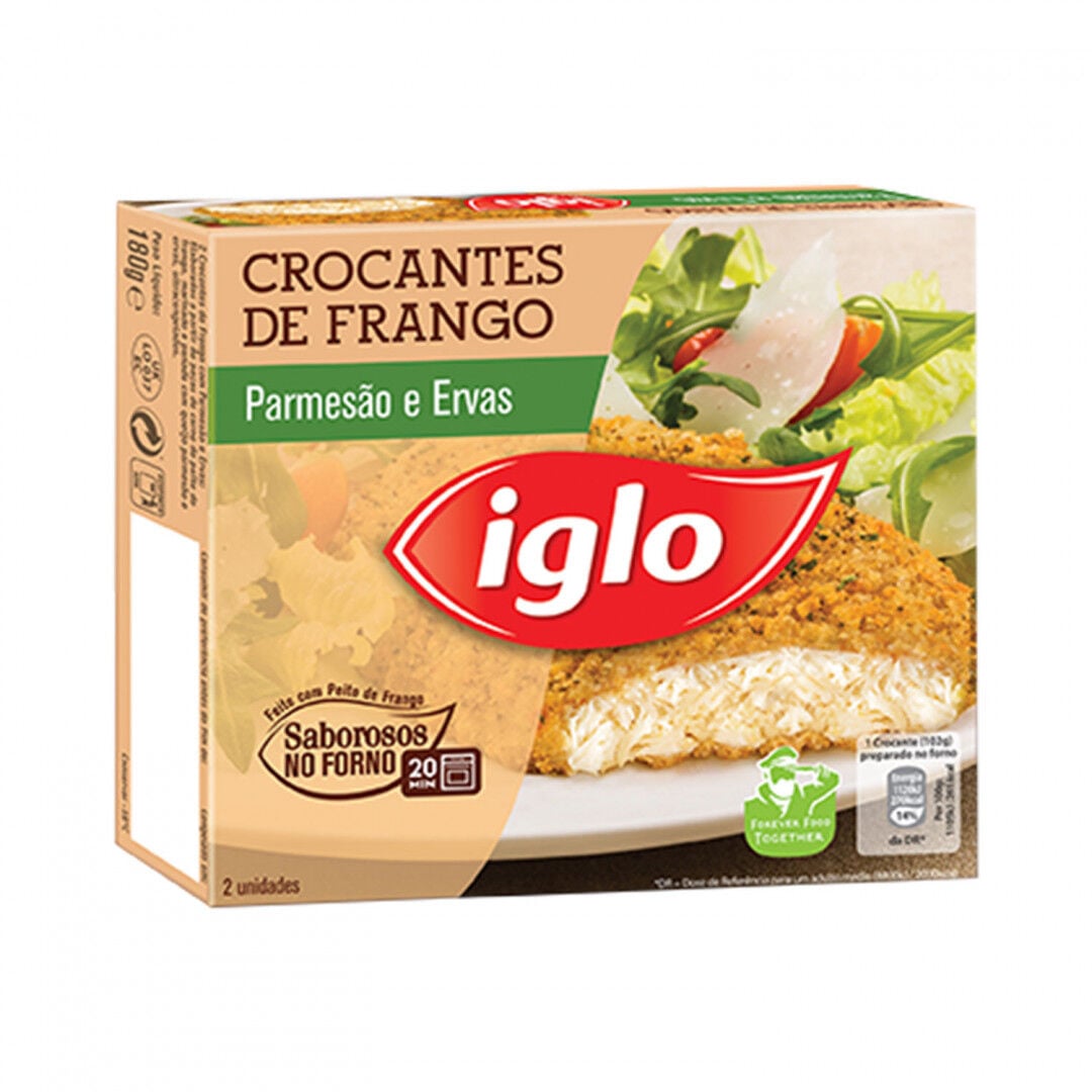 Crocantes de Frango com Parmesão e Ervas Congelados Iglo