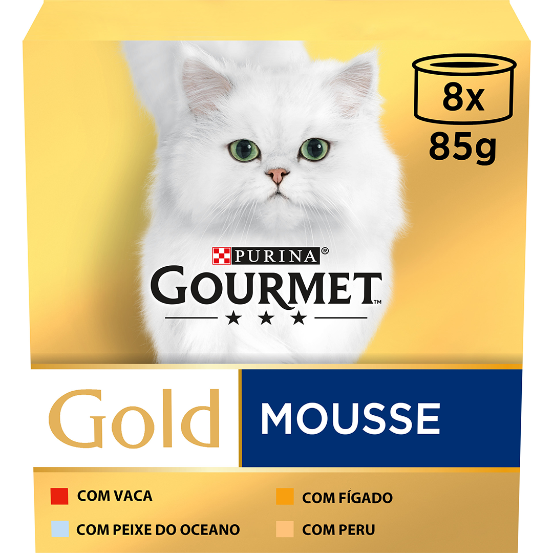 Comida Húmida Para Gato Gold Mousse Purina Gourmet 680 g