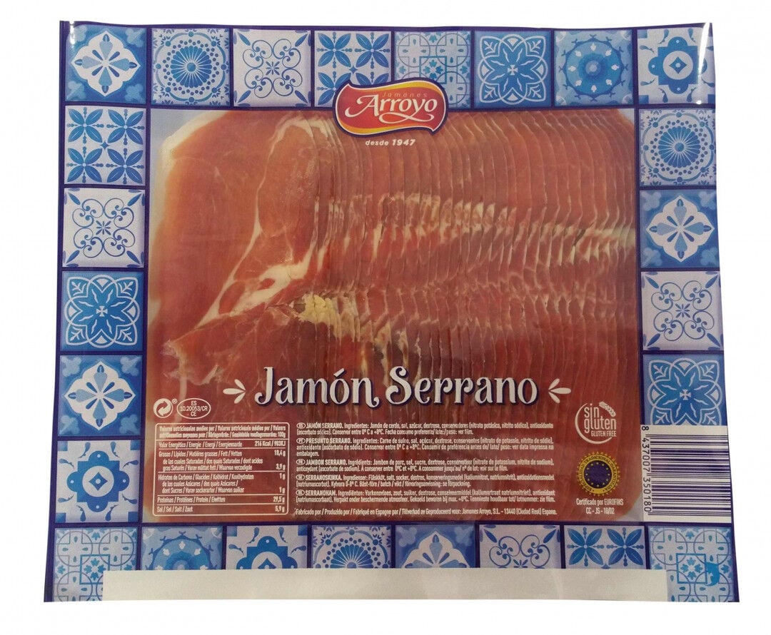 Presunto Serrano Jamones Fatiado 9 Meses De Cura Arroyo 300 g