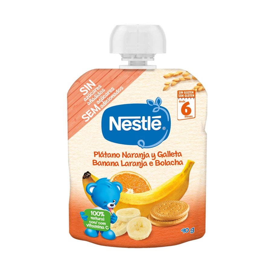 Bolsa de Fruta Banana Laranja e Bolacha